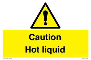 Caution Hot liquid
